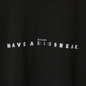 "Have a break" 音楽ロゴTシャツ ブラック 音楽記号 リピート 四分休符 Xtimes レディース メンズ 人気 おしゃれ 20代 30代 - QurioStore QurioS