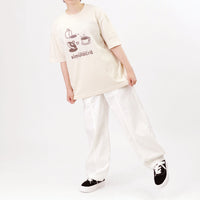 How many faces?" シミュラクラ現象Tシャツ ライトベージュ 心理学 認知科学 マグカップ ドーナツ レディース メンズ 人気 おしゃれ 20代 30代 - QurioStore QurioS