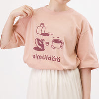 How many faces?" シミュラクラ現象Tシャツ ダスティピンク 心理学 認知科学 マグカップ ドーナツ レディース メンズ 人気 おしゃれ 20代 30代 - QurioStore QurioS