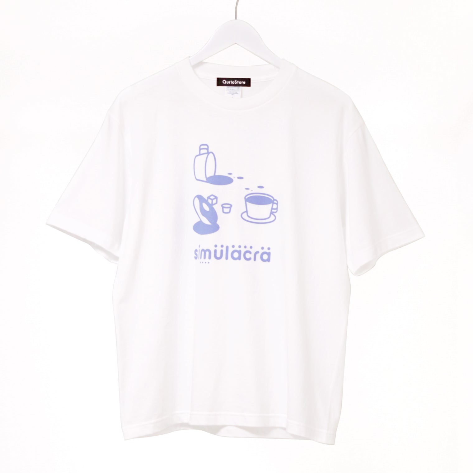 How many faces?" シミュラクラ現象Tシャツ ホワイト 心理学 認知科学 マグカップ ドーナツ レディース メンズ 人気 おしゃれ 20代 30代 - QurioStore QurioS