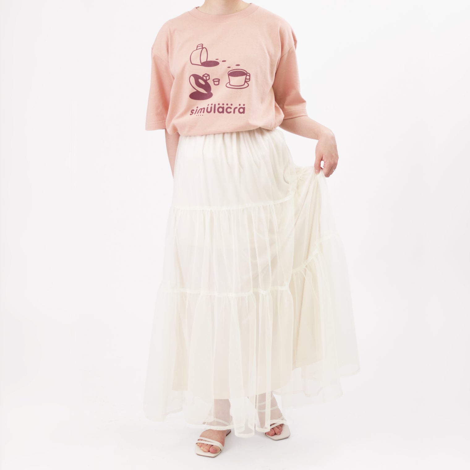 How many faces?" シミュラクラ現象Tシャツ ダスティピンク 心理学 認知科学 マグカップ ドーナツ レディース メンズ 人気 おしゃれ 20代 30代 - QurioStore QurioS