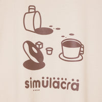 How many faces?" シミュラクラ現象Tシャツ ライトベージュ 心理学 認知科学 マグカップ ドーナツ レディース メンズ 人気 おしゃれ 20代 30代 - QurioStore QurioS