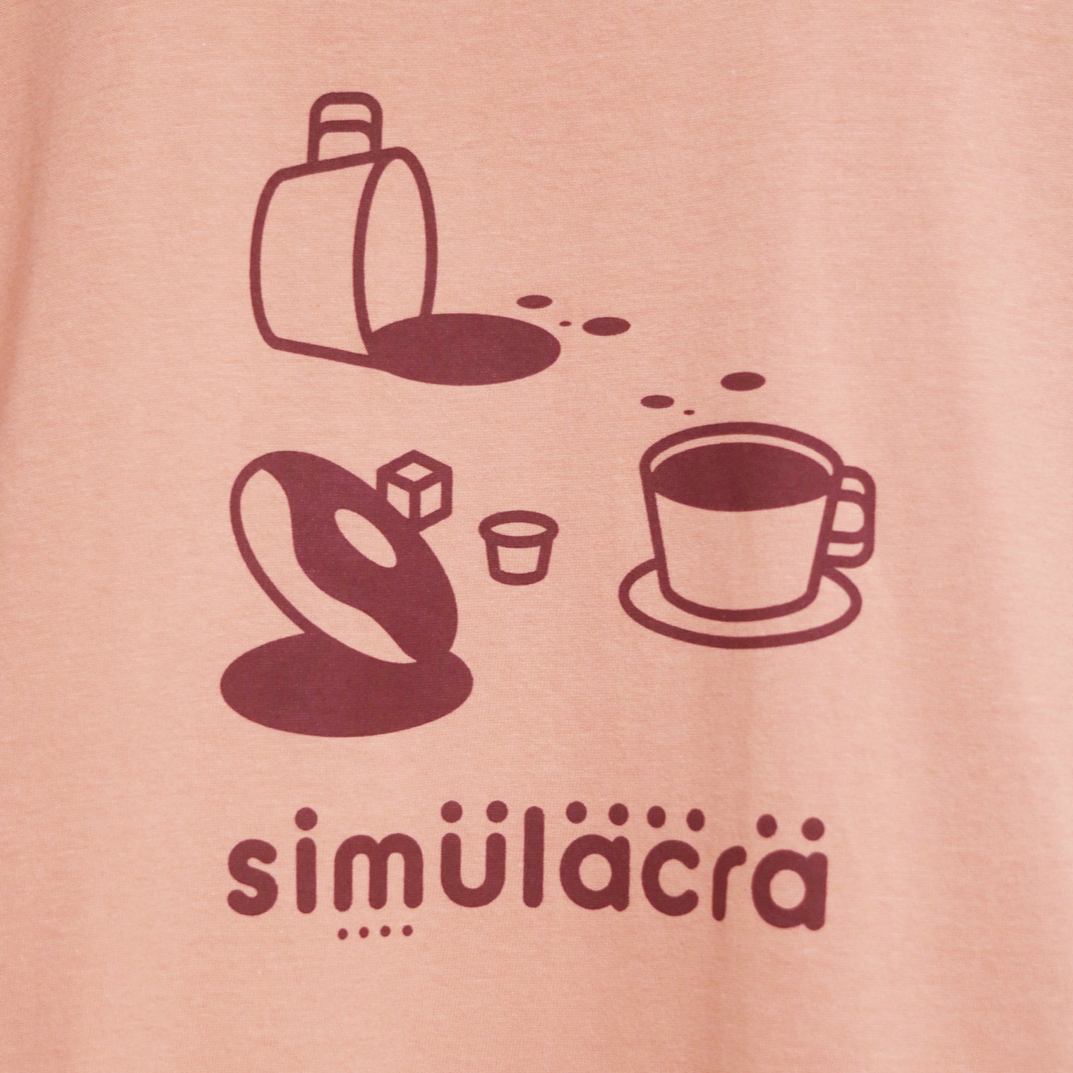 How many faces?" シミュラクラ現象Tシャツ ダスティピンク 心理学 認知科学 マグカップ ドーナツ レディース メンズ 人気 おしゃれ 20代 30代 - QurioStore QurioS