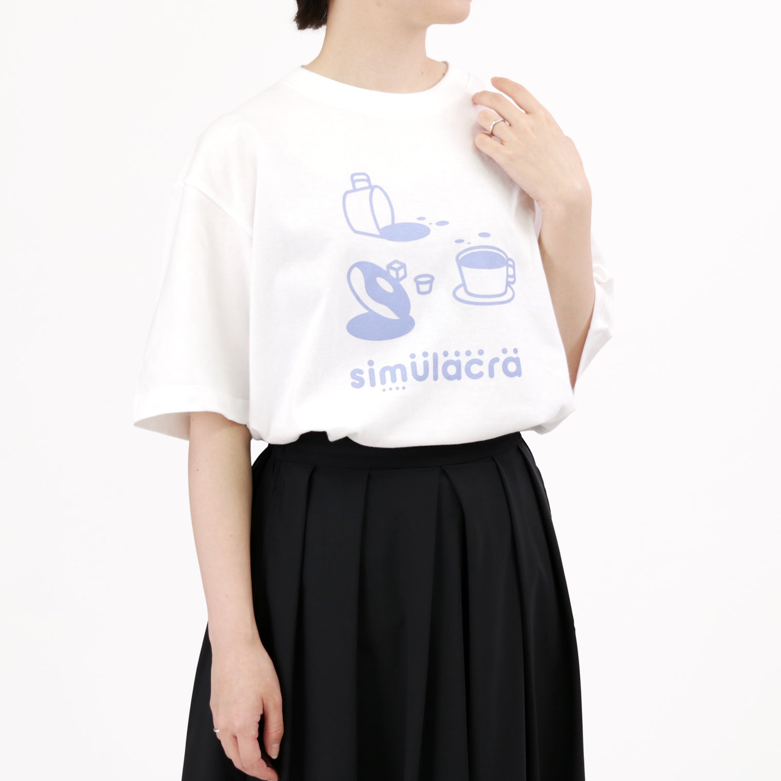 How many faces?" シミュラクラ現象Tシャツ ホワイト 心理学 認知科学 マグカップ ドーナツ レディース メンズ 人気 おしゃれ 20代 30代 - QurioStore QurioS