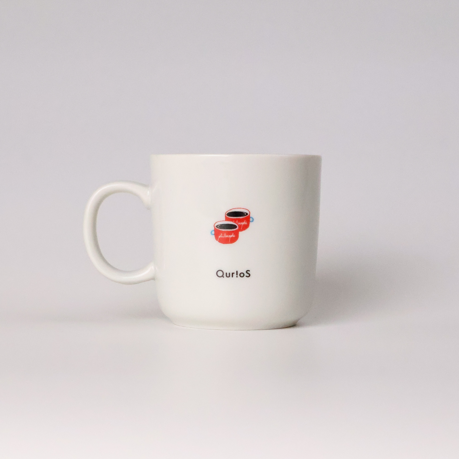 "我読む、ゆえに我あり" マグカップ ホワイト 哲学 デカルト 方法序説 我思う ゆえに我あり 読書 カフェ おしゃれ プレゼント かわいい 女性 男性 - QurioStore QurioS