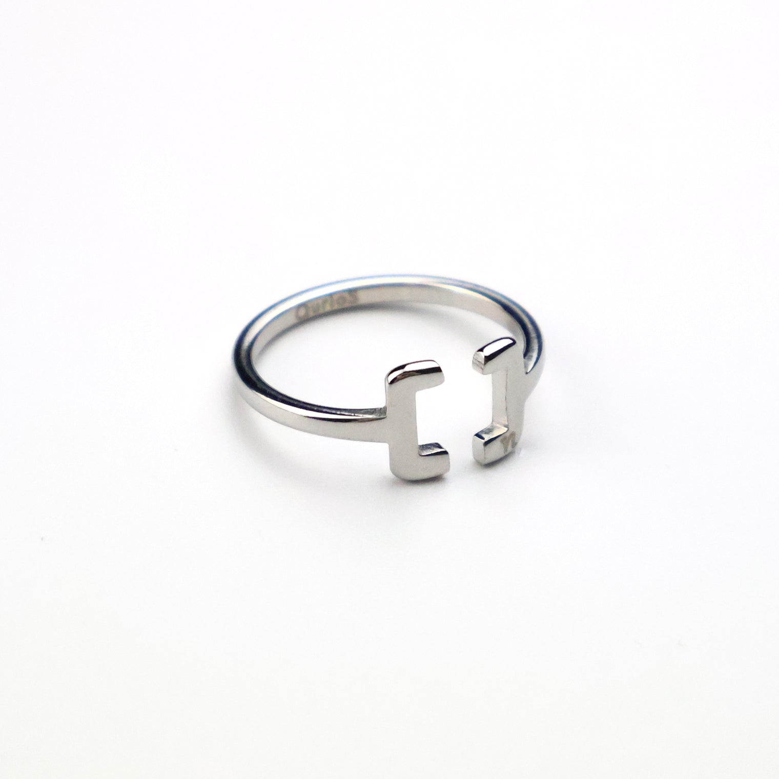 "Polymer" リング シルバー 化学 ポリマー 構造 記号 指輪 フリーサイズ - QurioStore QurioS