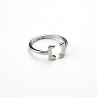 "Polymer" リング シルバー 化学 ポリマー 構造 記号 指輪 フリーサイズ - QurioStore QurioS