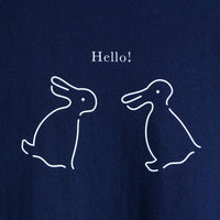 "Same?" Tシャツ ネイビー 哲学 多義図形 錯視 ウサギ アヒル - QurioStore QurioS
