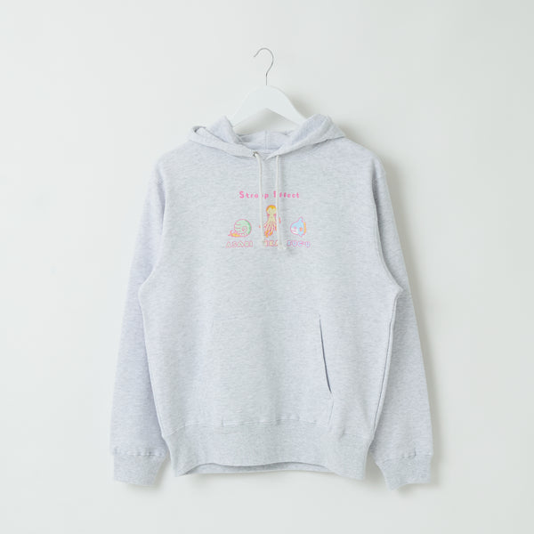 "Stroop effect" パーカー（企画：東問） ライトブルー ネイビー グレー アイボリー ブラック 心理学 ネットミーム マリン 海の生き物 スイーツ たこ マンボウ アンモナイト QuizKnock クイズノック 秋冬 レディース メンズ 人気 おしゃれ 20代 30代 - QurioStore QurioS