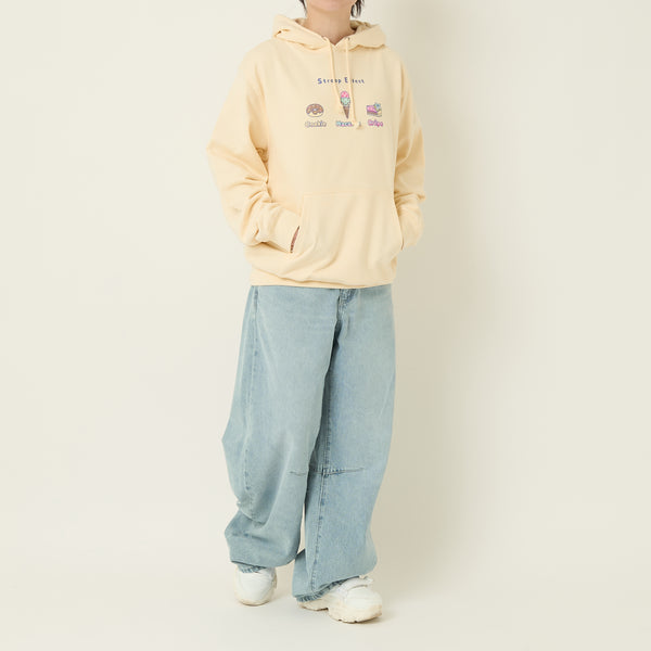 "Stroop effect" パーカー（企画：東問） ライトブルー ネイビー グレー アイボリー ブラック 心理学 ネットミーム マリン 海の生き物 スイーツ たこ マンボウ アンモナイト QuizKnock クイズノック 秋冬 レディース メンズ 人気 おしゃれ 20代 30代 - QurioStore QurioS