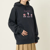 "Stroop effect" パーカー（企画：東問） ライトブルー ネイビー グレー アイボリー ブラック 心理学 ネットミーム マリン 海の生き物 スイーツ たこ マンボウ アンモナイト QuizKnock クイズノック 秋冬 レディース メンズ 人気 おしゃれ 20代 30代 - QurioStore QurioS