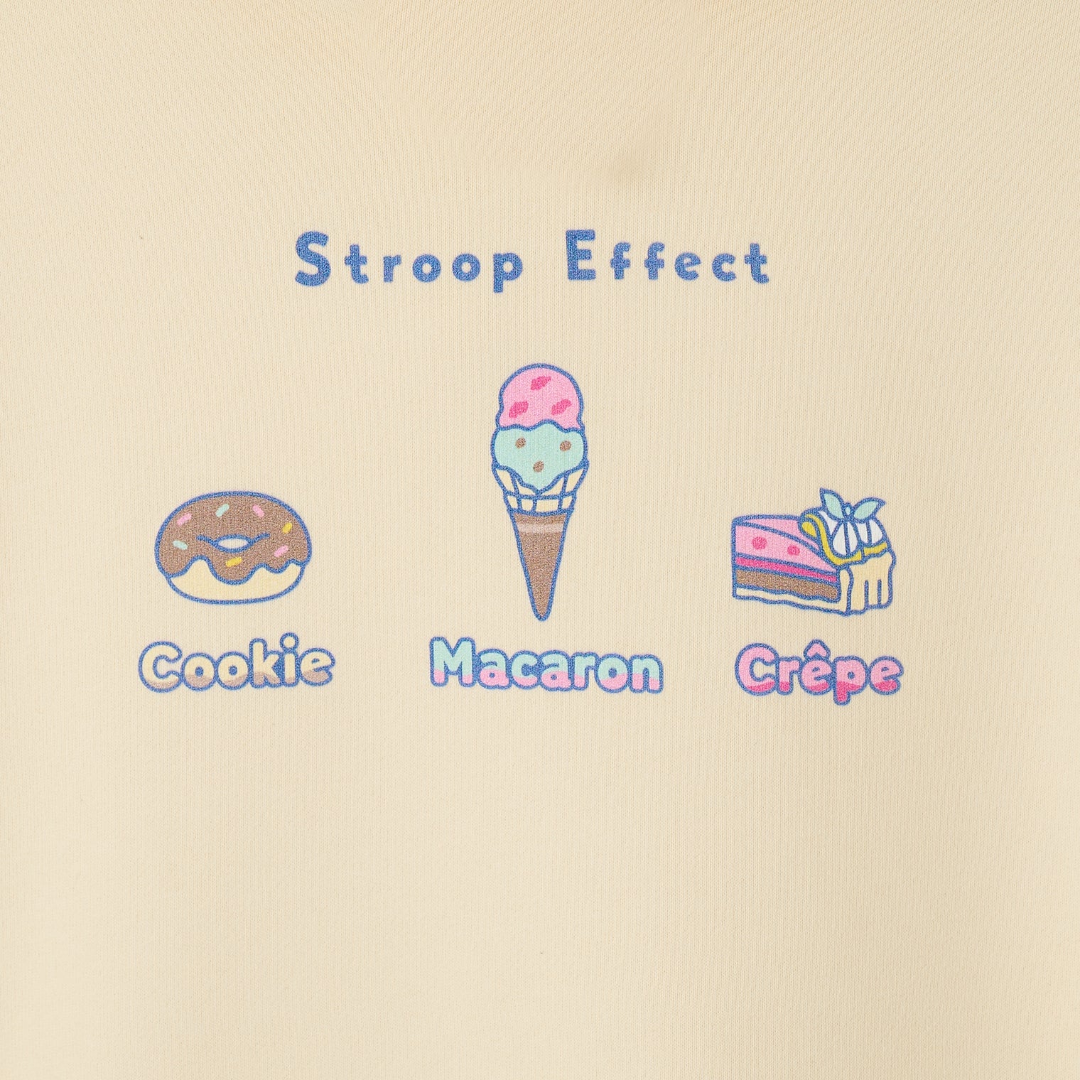 "Stroop effect" パーカー（企画：東問） ライトブルー ネイビー グレー アイボリー ブラック 心理学 ネットミーム マリン 海の生き物 スイーツ たこ マンボウ アンモナイト QuizKnock クイズノック 秋冬 レディース メンズ 人気 おしゃれ 20代 30代 - QurioStore QurioS