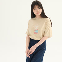 "我読む、ゆえに我あり" Tシャツ ホワイト ネイビー サンドベージュ 哲学 デカルト 方法序説 我思う ゆえに我あり オーバーサイズ 読書 カフェ レディース メンズ 人気 おしゃれ 20代 30代 - QurioStore QurioS