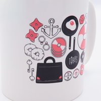 "Torus" マグカップ ホワイト 数学 位相幾何学 マグカップ ドーナツ 浮き輪 トーラス - QurioStore QurioS