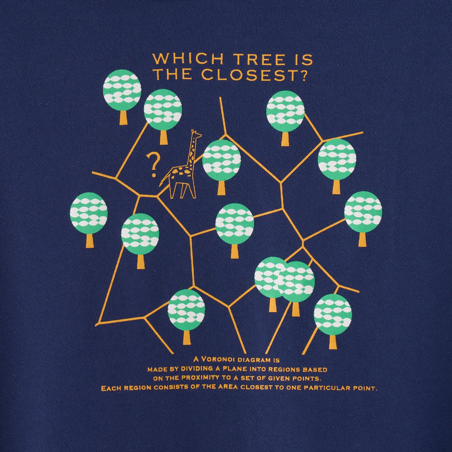 "ボロノイ図" パーカー オリーブ インディゴ 地図 網目 キリン レディース メンズ 人気 おしゃれ かわいい おすすめ 秋 冬 - QurioStore QurioS