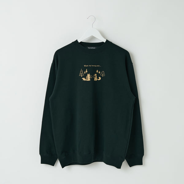 "ギザギザのくるみを食べるリス" 構文木スウェット （企画：東言） バーガンディ レッド グリーン ダークグレー 言語学 構文解析 QuizKnock クイズノック 秋冬 レディース メンズ 人気 おしゃれ 20代 30代 - QurioStore QurioS