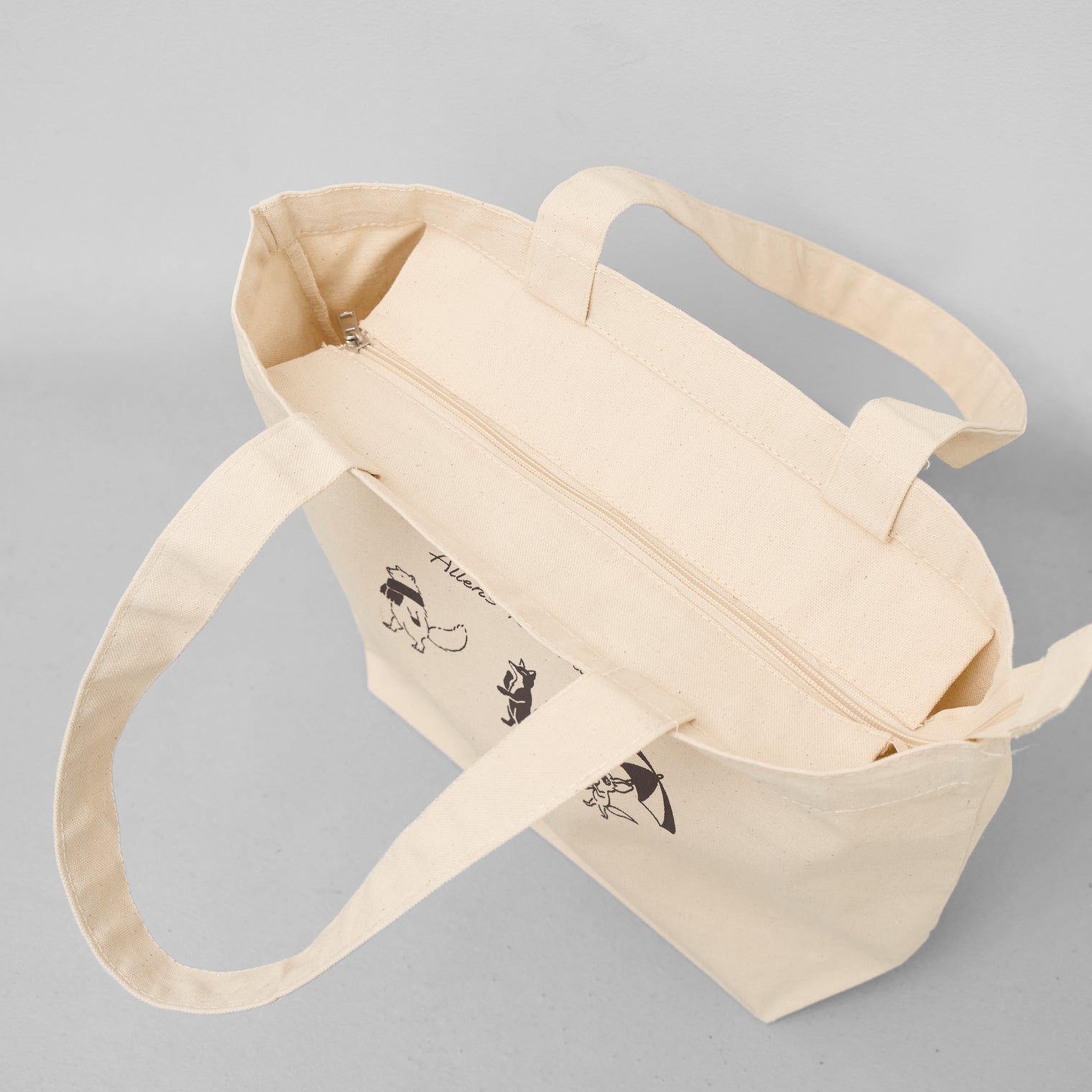 Allen’s rule parade トートバッグ キツネ ベージュ キツネ バッグ クイズノック グッズ レディース メンズ 人気 おしゃれ 20代 30代 - QurioStore QuizKnock