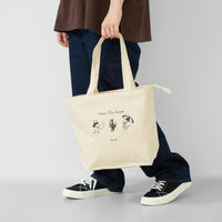 Allen’s rule parade トートバッグ キツネ ベージュ キツネ バッグ クイズノック グッズ レディース メンズ 人気 おしゃれ 20代 30代 - QurioStore QuizKnock