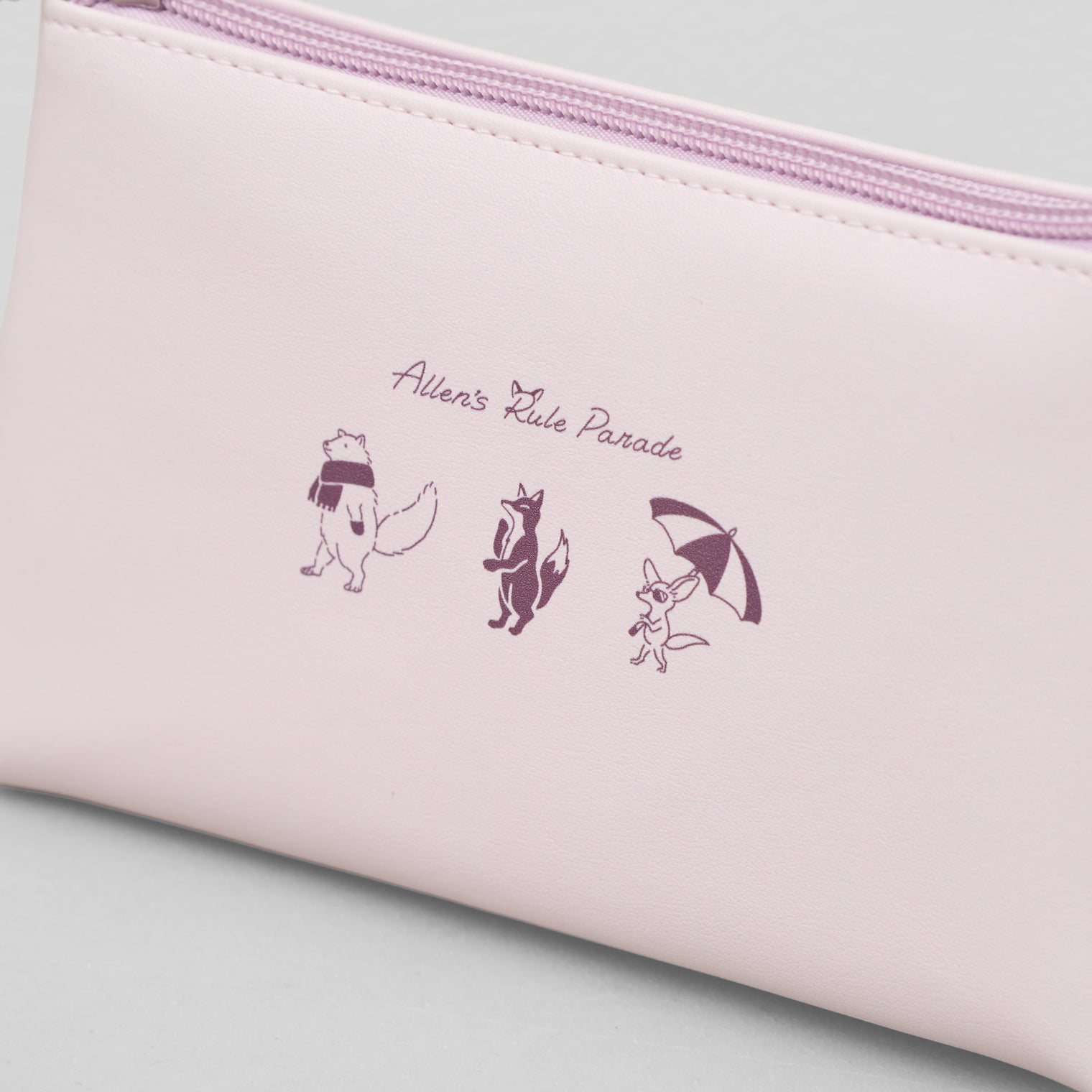 Allen’s rule parade マルチポーチ キツネ ピンク ネイビー ファッション小物 キツネ ポーチ　 クイズノック グッズ レディース メンズ 人気 おしゃれ 20代 30代 - QurioStore