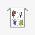 AlmaZarQ 夏祭り2026 巾着袋 ブルー グリーン レッド ホワイト V Tuber アルマザーク あるまざーく グッズ - QurioStore AlmaZarQ