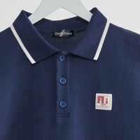 "チューリング・テスト" ポロシャツ アイボリー ネイビー 謎解き AI ドロップショルダー オーバーサイズ レディース メンズ 人気 おしゃれ 20代 30代 通勤 オフィス - QurioStore QurioS