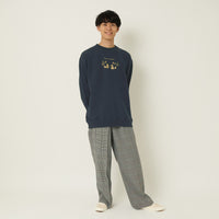 "ギザギザのくるみを食べるリス" 構文木スウェット （企画：東言） バーガンディ レッド ネイビー ダークグレー 言語学 構文解析 QuizKnock クイズノック 秋冬 レディース メンズ 人気 おしゃれ 20代 30代 - QurioStore QurioS