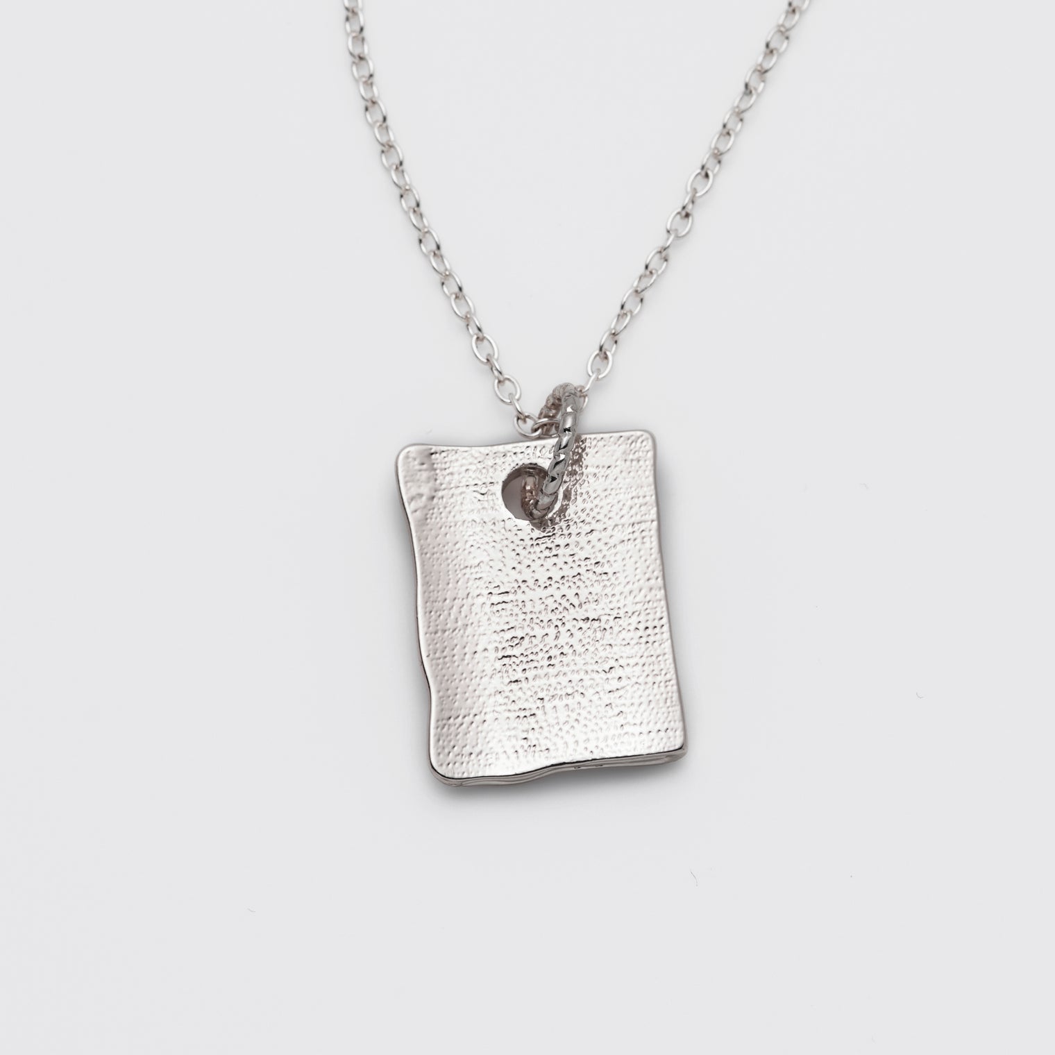 "我読む、ゆえに我あり" ネックレス ピンクゴールド シルバー 哲学 デカルト 方法序説 我思う ゆえに我あり 読書 カフェ レディース メンズ シンプル チェーン - QurioStore QurioS