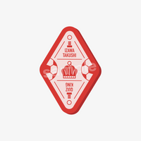 QuizKnock10周年 スタンプ風ラバーコースター 【QuizKnock出張中】 レッド クイズ コースター テーブルウェア クイズノック グッズ - QurioStore QuizKnock