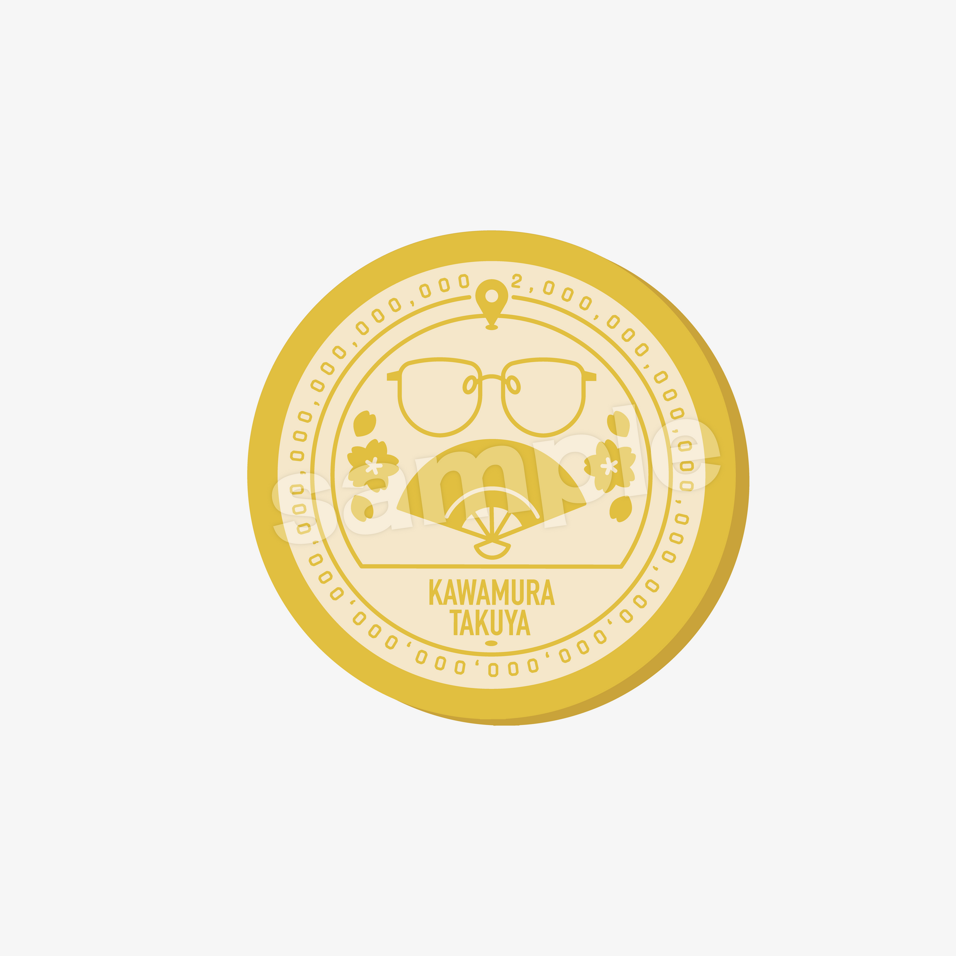 QuizKnock10周年 スタンプ風ラバーコースター 【QuizKnock出張中