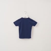 "Can" Tシャツ【キッズ】 ネイビー 英語 Tシャツ 缶 クイズノック グッズ キッズ 親子 ファミリー 人気 おしゃれ - QurioStore QurioS Kids