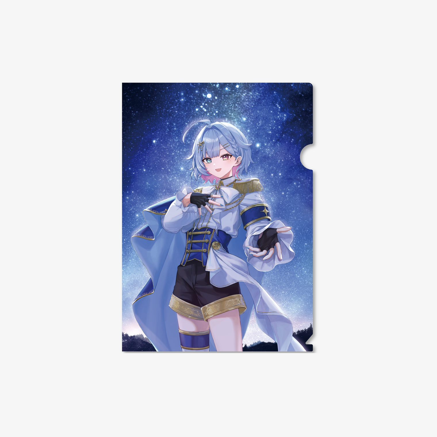【夢川夢】クリアファイル 誕生日グッズ2026 ブルー クリアファイル 星空 アルマザーク あるまざーく グッズ - QurioStore AlmaZarQ