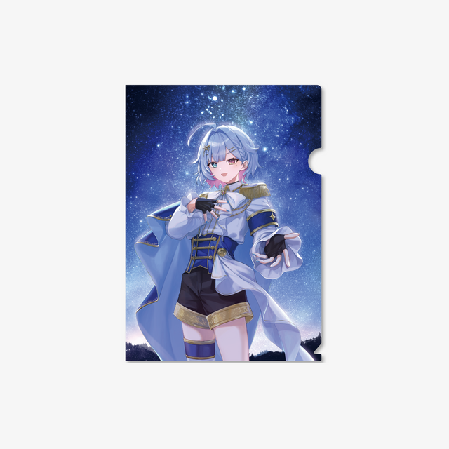 【夢川夢】クリアファイル 誕生日グッズ2026 ブルー クリアファイル 星空 アルマザーク あるまざーく グッズ - QurioStore AlmaZarQ