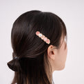 "Cycloid" ヘアクリップ ピンク ブラウン ブルー 数学 物理 サイクロイド曲線 ヘアアクセサリー バレッタ かわいい おしゃれ おすすめ 仕事 アレンジ - QurioStore QurioS