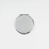 "汝自身を知れ" ミラー ブルー ペールピンク 哲学 ソクラテス 拡大鏡 コンパクト 自分の無知を自覚せよ - QurioStore QurioS