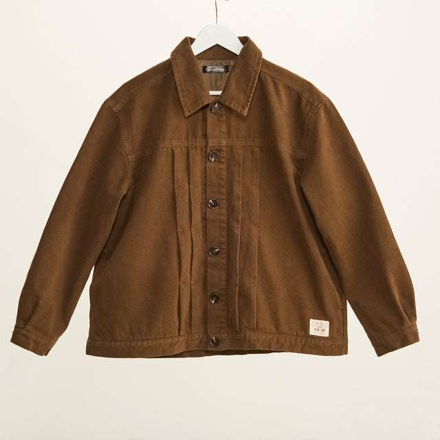 "Delta Q" ジャケット ブラウン アイボリー 熱力学 断熱 レディース メンズ 人気 おしゃれ カジュアル 秋 冬 - QurioStore QurioS