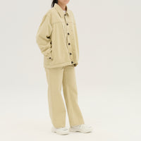 "Delta Q" ジャケット ブラウン アイボリー 熱力学 断熱 レディース メンズ 人気 おしゃれ カジュアル 秋 冬 - QurioStore QurioS