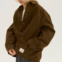 "Delta Q" ジャケット ブラウン アイボリー 熱力学 断熱 レディース メンズ 人気 おしゃれ カジュアル 秋 冬 - QurioStore QurioS