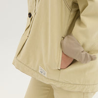 "Delta Q" ジャケット ブラウン アイボリー 熱力学 断熱 レディース メンズ 人気 おしゃれ カジュアル 秋 冬 - QurioStore QurioS