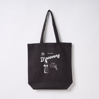 "Discovery" トートバッグ ナチュラル ブラック 物理 物理学 宇宙学 トートバッグ ニュートン ガリレオ りんご 木星 クイズノック グッズ レディース メンズ 人気 おしゃれ 20代 30代 - QurioStore QurioS