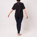 "Discovery" クールタッチTシャツ アイボリー ブラック 物理 物理学 宇宙学 Tシャツ ニュートン ガリレオ りんご 木星 クイズノック グッズ レディース メンズ 人気 おしゃれ 20代 30代 - QurioStore QurioS