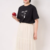 "Discovery" クールタッチTシャツ アイボリー ブラック 物理 物理学 宇宙学 Tシャツ ニュートン ガリレオ りんご 木星 クイズノック グッズ レディース メンズ 人気 おしゃれ 20代 30代 - QurioStore QurioS