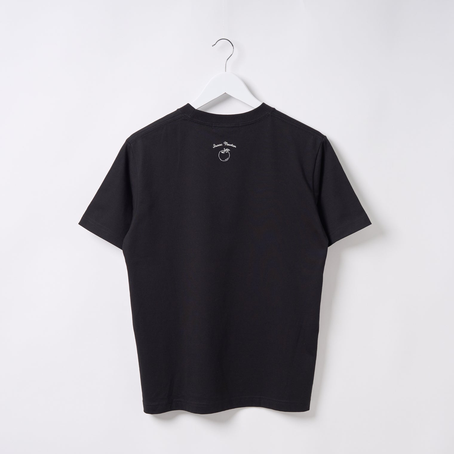"Discovery" クールタッチTシャツ アイボリー ブラック 物理 物理学 宇宙学 Tシャツ ニュートン ガリレオ りんご 木星 クイズノック グッズ レディース メンズ 人気 おしゃれ 20代 30代 - QurioStore QurioS