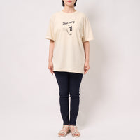 "Discovery" クールタッチTシャツ アイボリー ブラック 物理 物理学 宇宙学 Tシャツ ニュートン ガリレオ りんご 木星 クイズノック グッズ レディース メンズ 人気 おしゃれ 20代 30代 - QurioStore QurioS