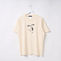 "Discovery" クールタッチTシャツ アイボリー ブラック 物理 物理学 宇宙学 Tシャツ ニュートン ガリレオ りんご 木星 クイズノック グッズ レディース メンズ 人気 おしゃれ 20代 30代 - QurioStore QurioS