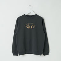 "ギザギザのくるみを食べるリス" 構文木スウェット （企画：東言） バーガンディ レッド グリーン ダークグレー 言語学 構文解析 QuizKnock クイズノック 秋冬 レディース メンズ 人気 おしゃれ 20代 30代 - QurioStore QurioS