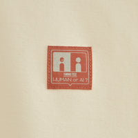 "チューリング・テスト" ポロシャツ アイボリー ネイビー 謎解き AI ドロップショルダー オーバーサイズ レディース メンズ 人気 おしゃれ 20代 30代 通勤 オフィス - QurioStore QurioS