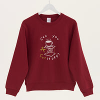 "テンセグリティ" スウェット バーガンディ アイボリー ネイビー 物理 力学 構造 トレーナー コーヒーカップ レディース メンズ 人気 おしゃれ かわいい おすすめ 秋 冬 - QurioStore QurioS