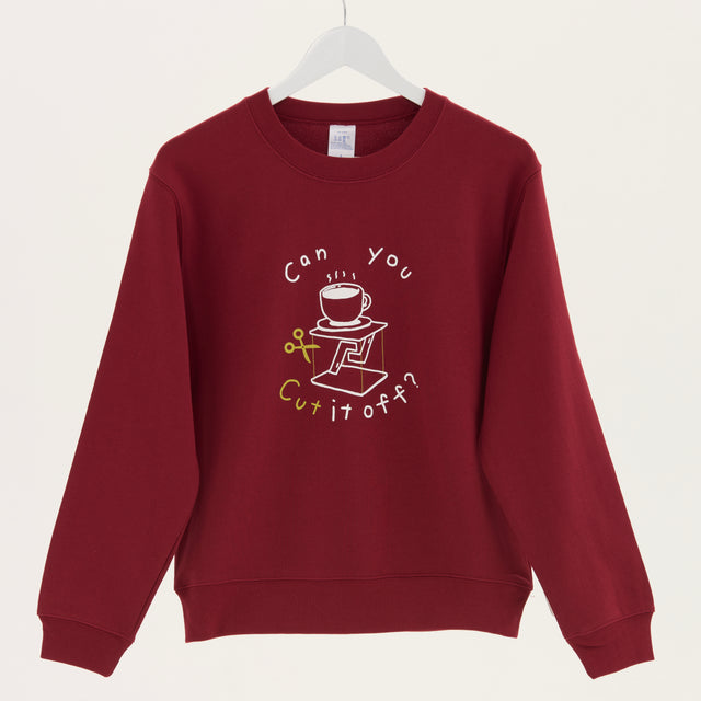 "テンセグリティ" スウェット バーガンディ アイボリー ネイビー 物理 力学 構造 トレーナー コーヒーカップ レディース メンズ 人気 おしゃれ かわいい おすすめ 秋 冬 - QurioStore QurioS