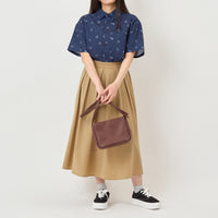"illusion party" 錯視半袖シャツ アイボリー ネイビー 心理学 錯視 シャツ 総柄 クイズノック グッズ レディース メンズ 人気 おしゃれ 20代 30代 - QurioStore QurioS