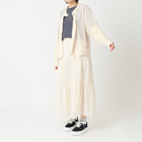 "点P" シアーカーディガン アイボリー 数学 問題 冷房 寒暖差 羽織りもの きれいめ 春夏 - QurioStore QurioS